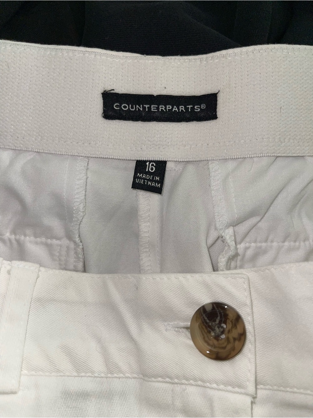 Counterparts White Cropped Pants Size 16 | Coastal Grandmother Resort Wear - Picture 7 of 8